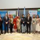 In the photo are (from left) Rene Meily of Philippine Disaster Resilience Foundation, Timothy Mark Daniels of SM Investments, Roberto Batongbacal of the Makati Business Club, Melissa Vergel de Dios of PLDT and Smart Communications; Fatima Yasmin of the Asian Development Bank, U.N. Deputy Secretary-General Mohammed, Go Negosyo’s Concepcion, Dandan Chen of The World Bank Group, Bayo Manila’s Lagon, and Jaime Urquijo of Ayala Corp.