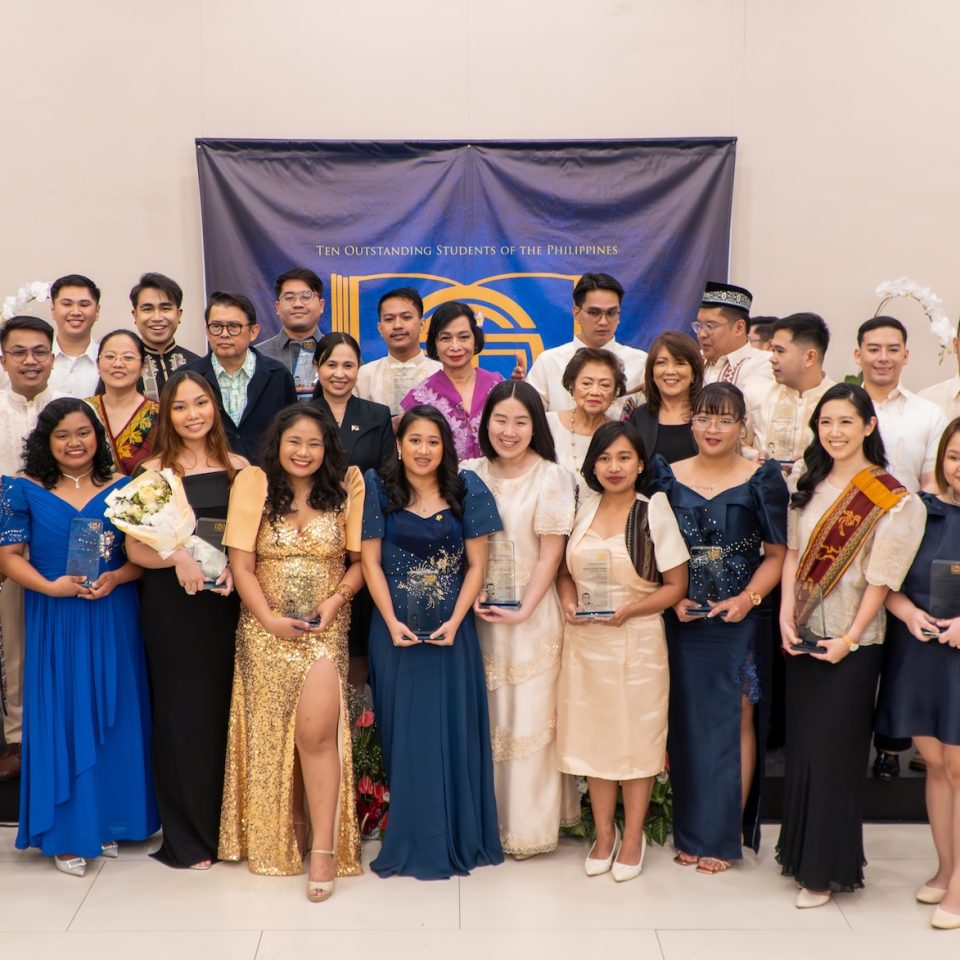 The Ten Outstanding Students of the Philippines (TOSP) Award honored 30 National Finalists on April 27, 2025 during an Honoring Ceremony held in RFM Corporate Center graced by Secretary Cristina A. Roque of the Department of Trade and Industry (DTI) and Go Negosyo founder and RFM Corporation President and CEO, Jose Ma. Concepcion III.