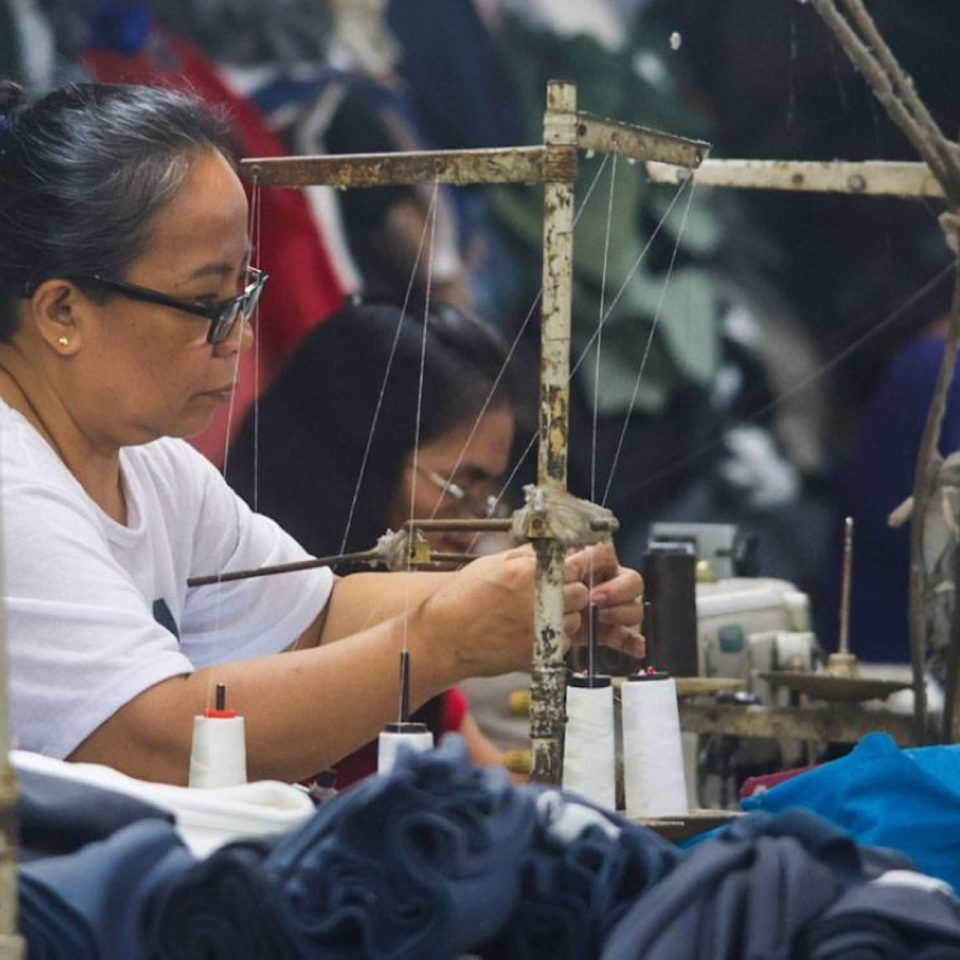 Garment factory workers in Taytay, Rizal. PHOTO BY: John Orven Verdote/manilatimes.net