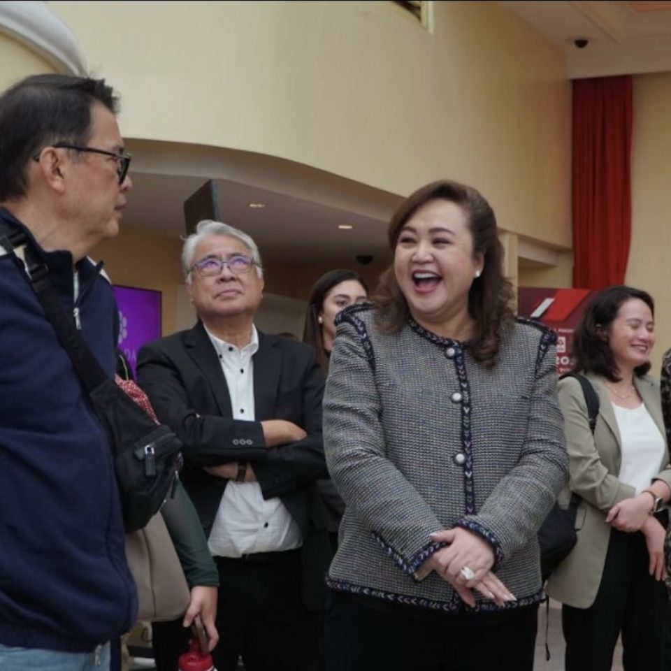 Go Negosyo founder Joey Concepcion and his wife, Marissa Concepcion, with Alice Eduardo, founder and CEO of Sta. Elena Construction & Development Corporation.