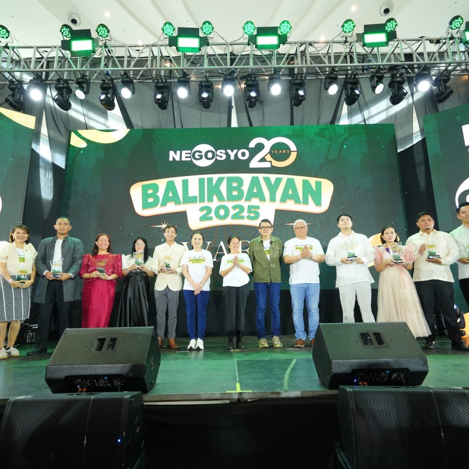 The 2025 Go Negosyo Inspiring BalikBayan Awardees, celebrating their journey from OFWs to successful Filipino entrepreneurs.