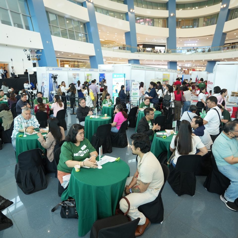 The launch of Trahaho@Negosyo last March 6, 2026 at the SM City Mall of Asia in Pasay City.