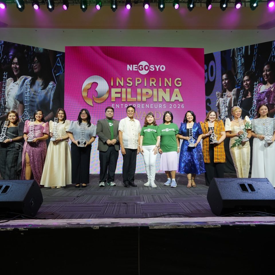 The recipients of the 2026 Go Negosyo Inspiring Filipina Entrepreneur Awards: Shiella Aranas, Franz Erika Repuyan, Doreen Odvina Malbas, Maricar Suarez, Lopemae Hana Bier Bautista, Hazel Bernadette Gapuz, Joby Linsangan Moreno, Rhea Inocencio Peñaflorida, Corazon Torrevillas Tamase, and Christine Anne Tiu.